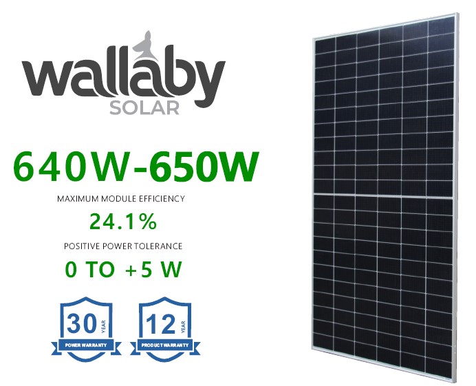 Wallaby 640-650 W Solar Panel product visual