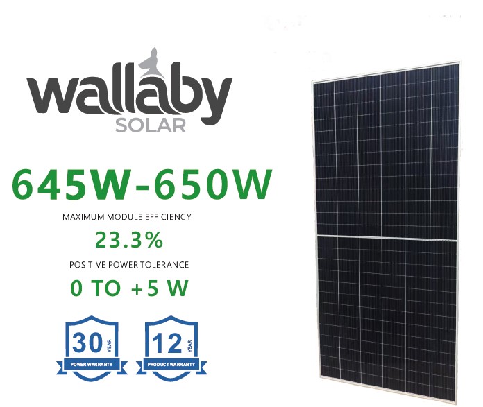 Wallaby 645-650 W Solar Panel product visual
