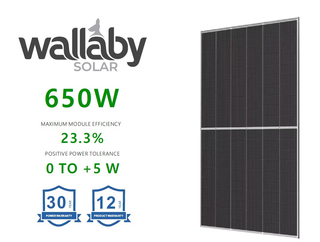 Wallaby 645-650 W Solar Panel product visual