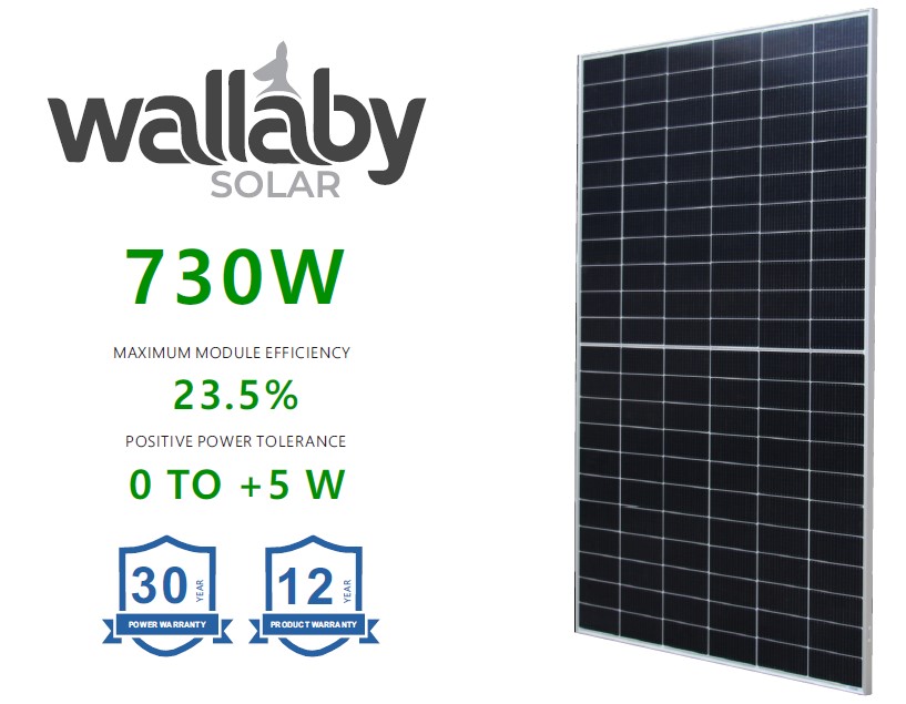 Wallaby 720-730 W Solar Panel product visual